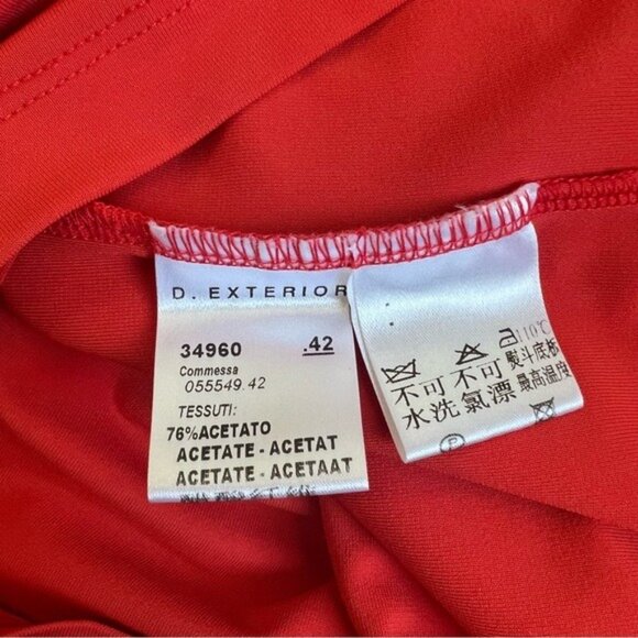 D. Exterior Ruched Wrap Knee Length Dress - 6 - Picture 6 of 7